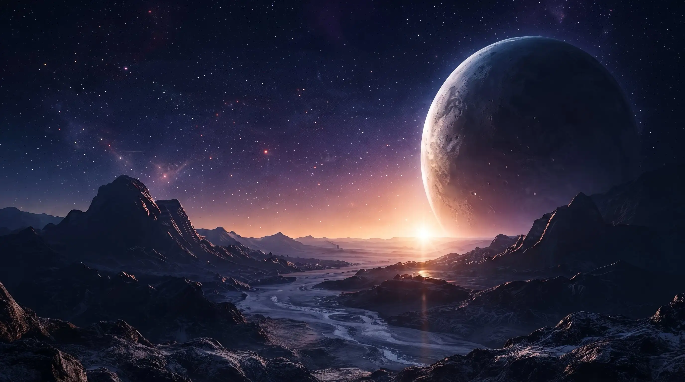 Celestial landscape representing Noctis